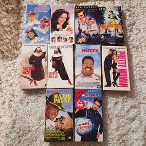 Vintage Comedy VHS Movies Lot - Ace Ventura, Sister Act, Pretty‎ Woman +